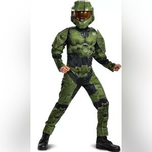 Disguise HALO Infinite Master Chief Deluxe Muscle Child Costume